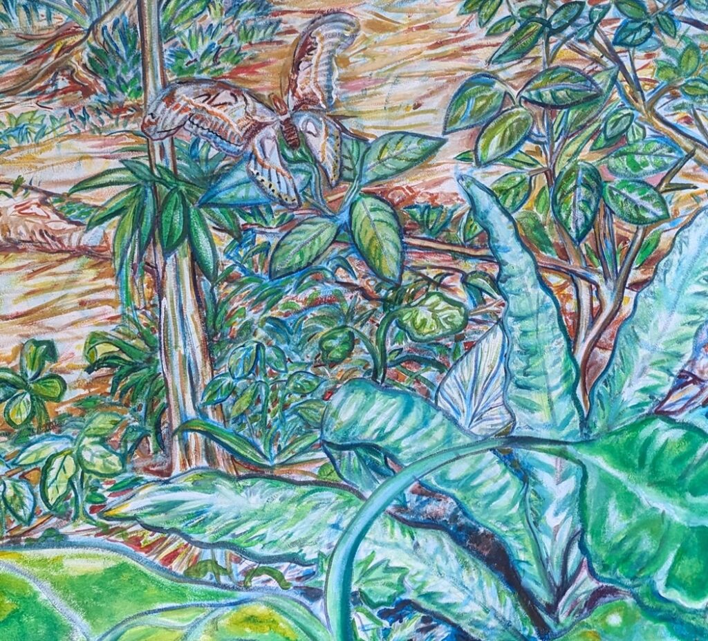 Jungle mural 2 detail 1